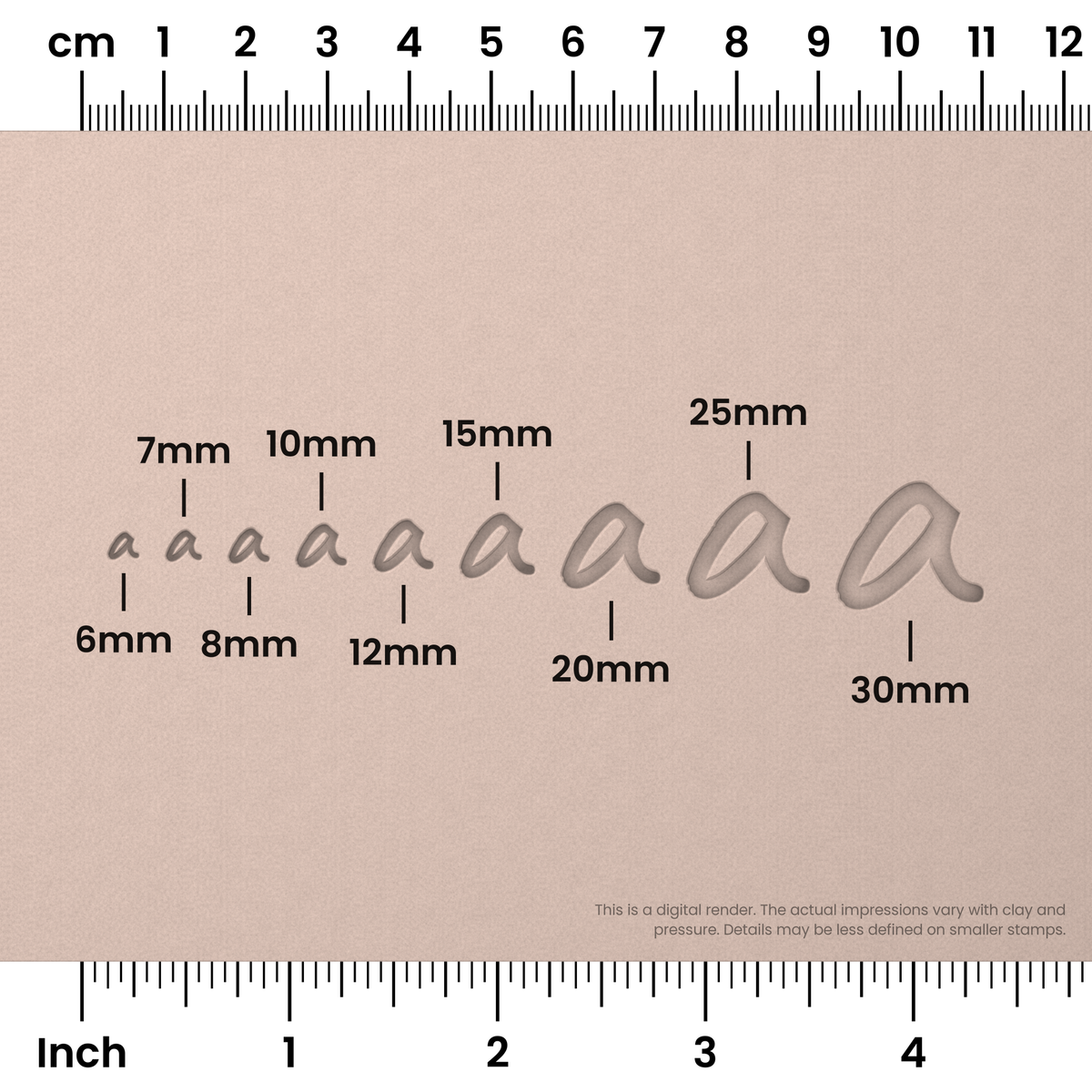 Caveat | Lowercase | Alphabet Stamp Sets - Ceramind® Tools