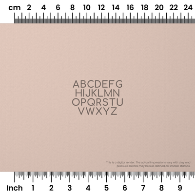 Comfortaa | All Caps | Alphabet Stamp Sets - Ceramind® Tools