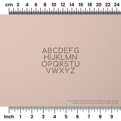 Comfortaa | All Caps | Alphabet Stamp Sets - Ceramind® Tools