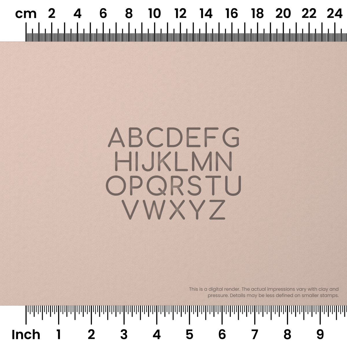 Comfortaa | All Caps | Alphabet Stamp Sets - Ceramind® Tools