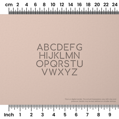 Comfortaa | All Caps | Alphabet Stamp Sets - Ceramind® Tools