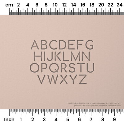 Comfortaa | All Caps | Alphabet Stamp Sets - Ceramind® Tools
