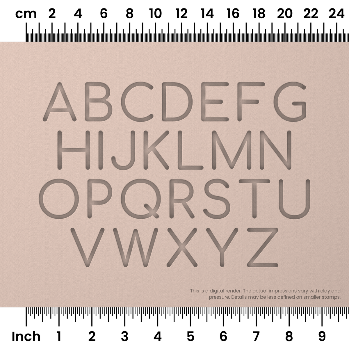 Comfortaa | All Caps | Alphabet Stamp Sets - Ceramind® Tools