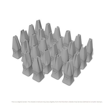 Comfortaa | All Caps | Alphabet Stamp Sets - Ceramind® Tools