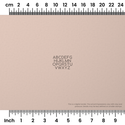Comfortaa | All Caps | Alphabet Stamp Sets - Ceramind® Tools