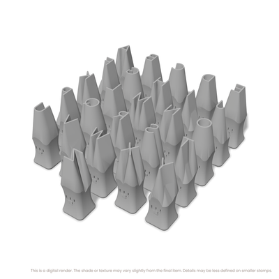 Comfortaa | All Caps | Alphabet Stamp Sets - Ceramind® Tools