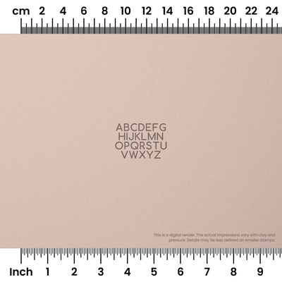 Comfortaa | All Caps | Alphabet Stamp Sets - Ceramind® Tools