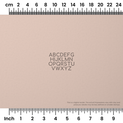 Comfortaa | All Caps | Alphabet Stamp Sets - Ceramind® Tools