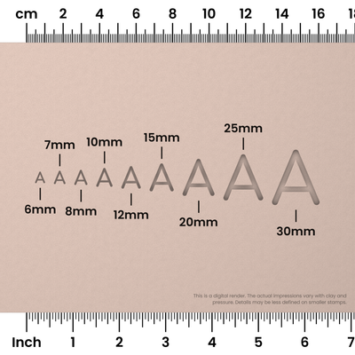 Comfortaa | All Caps | Alphabet Stamp Sets - Ceramind® Tools
