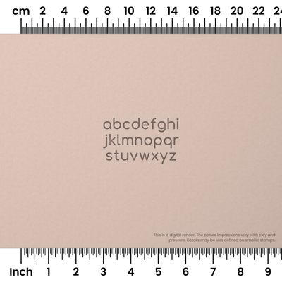 Comfortaa | Lowercase | Alphabet Stamp Sets - Ceramind® Tools