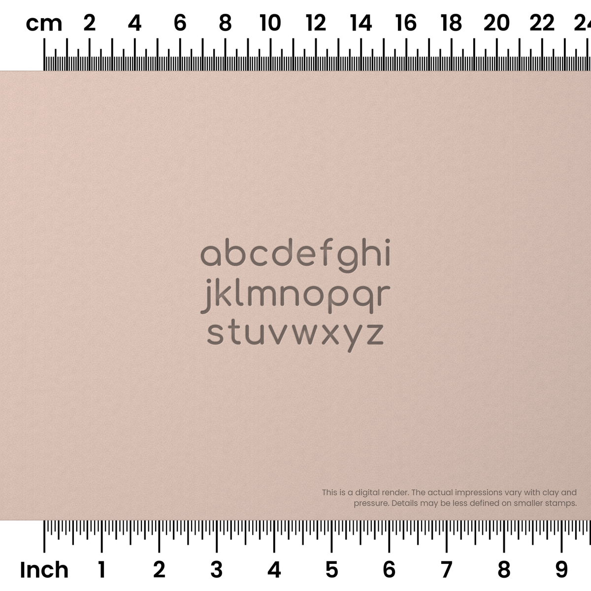 Comfortaa | Lowercase | Alphabet Stamp Sets - Ceramind® Tools