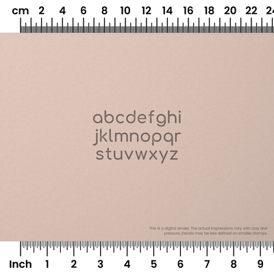 Comfortaa | Lowercase | Alphabet Stamp Sets - Ceramind® Tools
