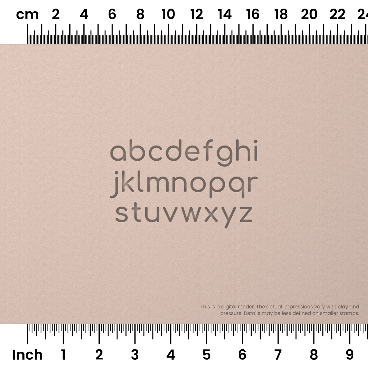 Comfortaa | Lowercase | Alphabet Stamp Sets - Ceramind® Tools