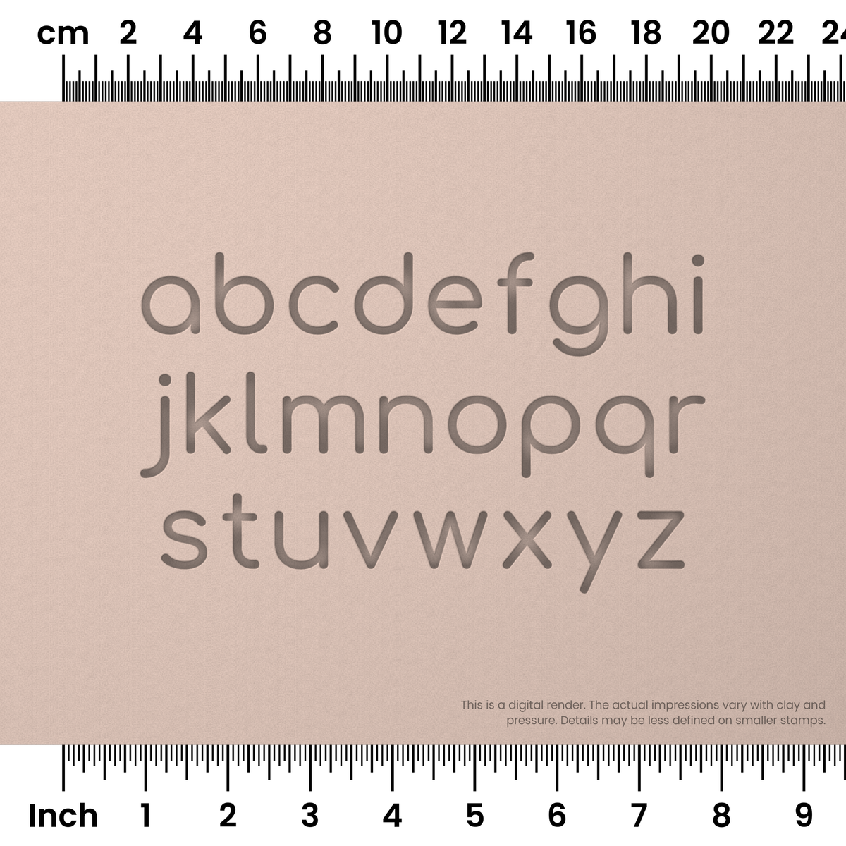 Comfortaa | Lowercase | Alphabet Stamp Sets - Ceramind® Tools