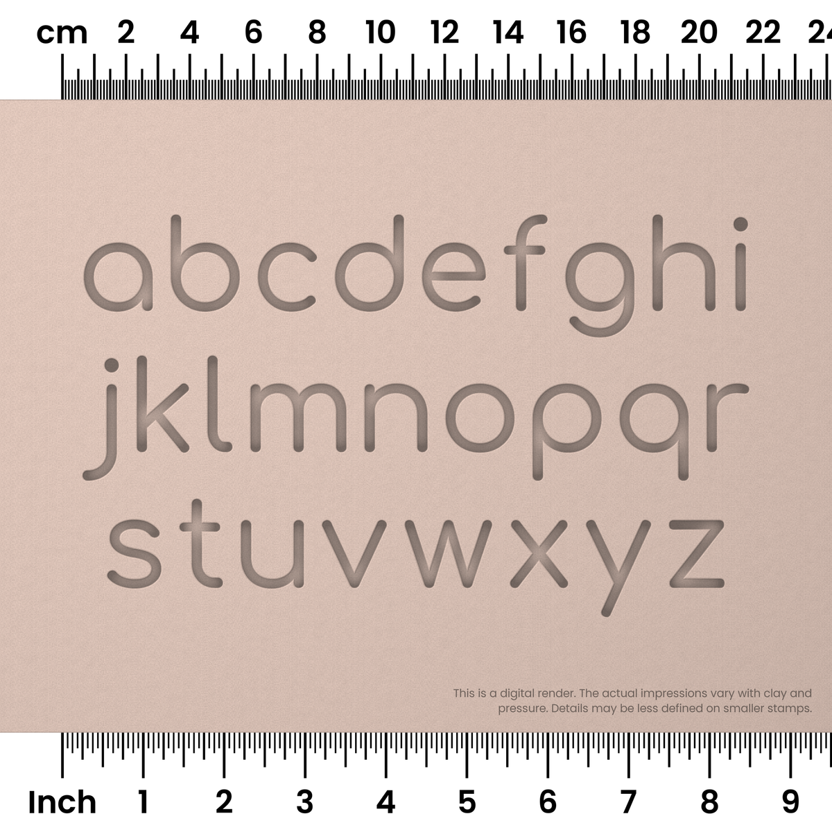 Comfortaa | Lowercase | Alphabet Stamp Sets - Ceramind® Tools