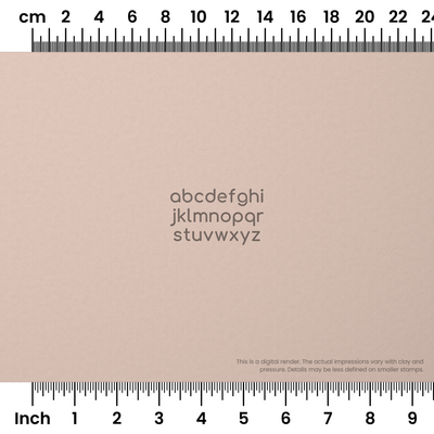 Comfortaa | Lowercase | Alphabet Stamp Sets - Ceramind® Tools