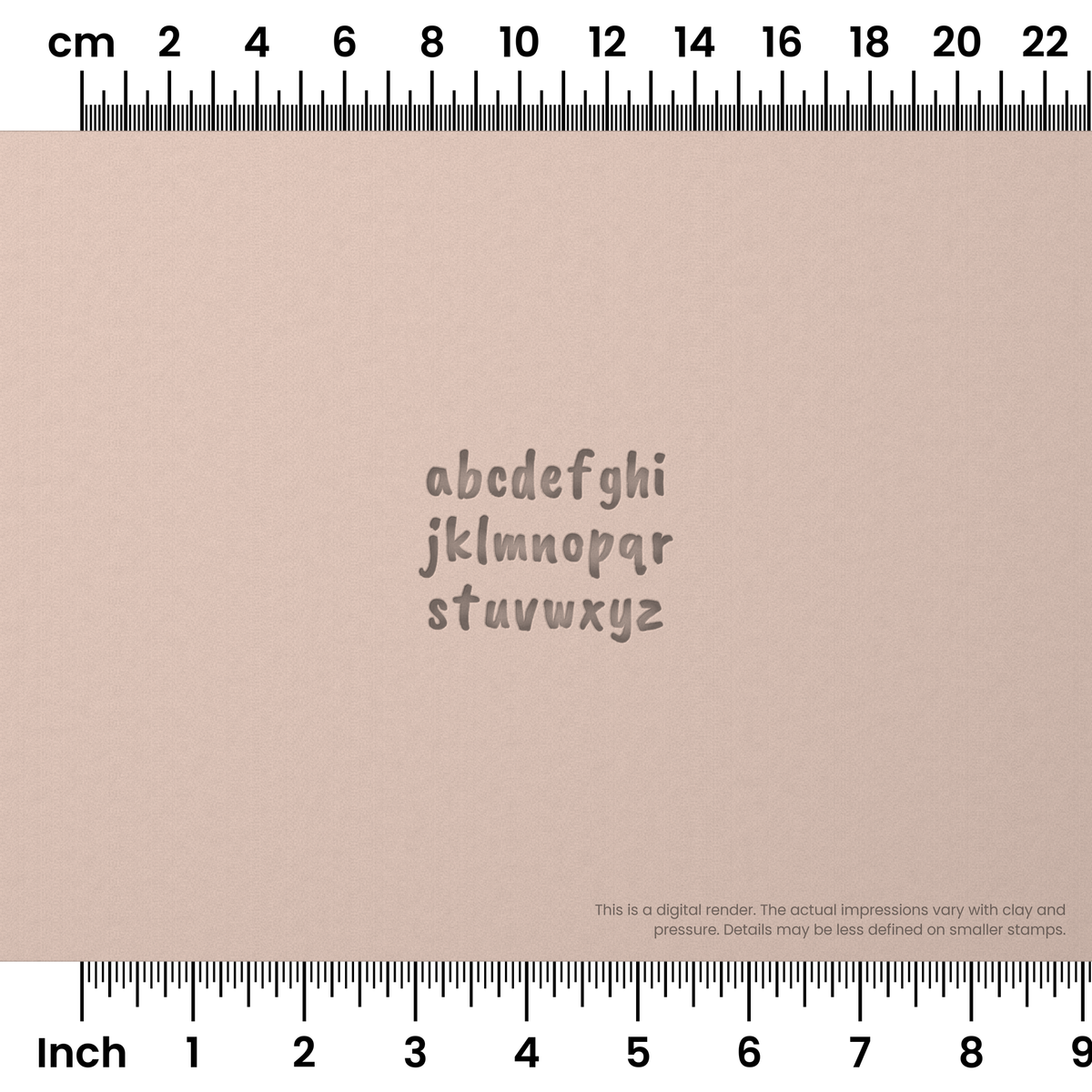 Caveat Brush | Lowercase | Alphabet Stamp Sets - Ceramind® Tools