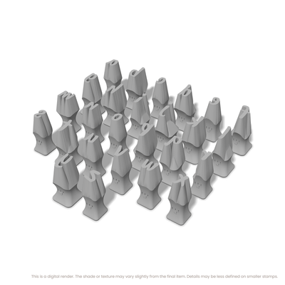 Caveat Brush | Lowercase | Alphabet Stamp Sets - Ceramind® Tools
