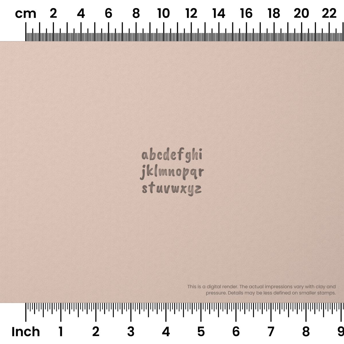 Caveat Brush | Lowercase | Alphabet Stamp Sets - Ceramind® Tools