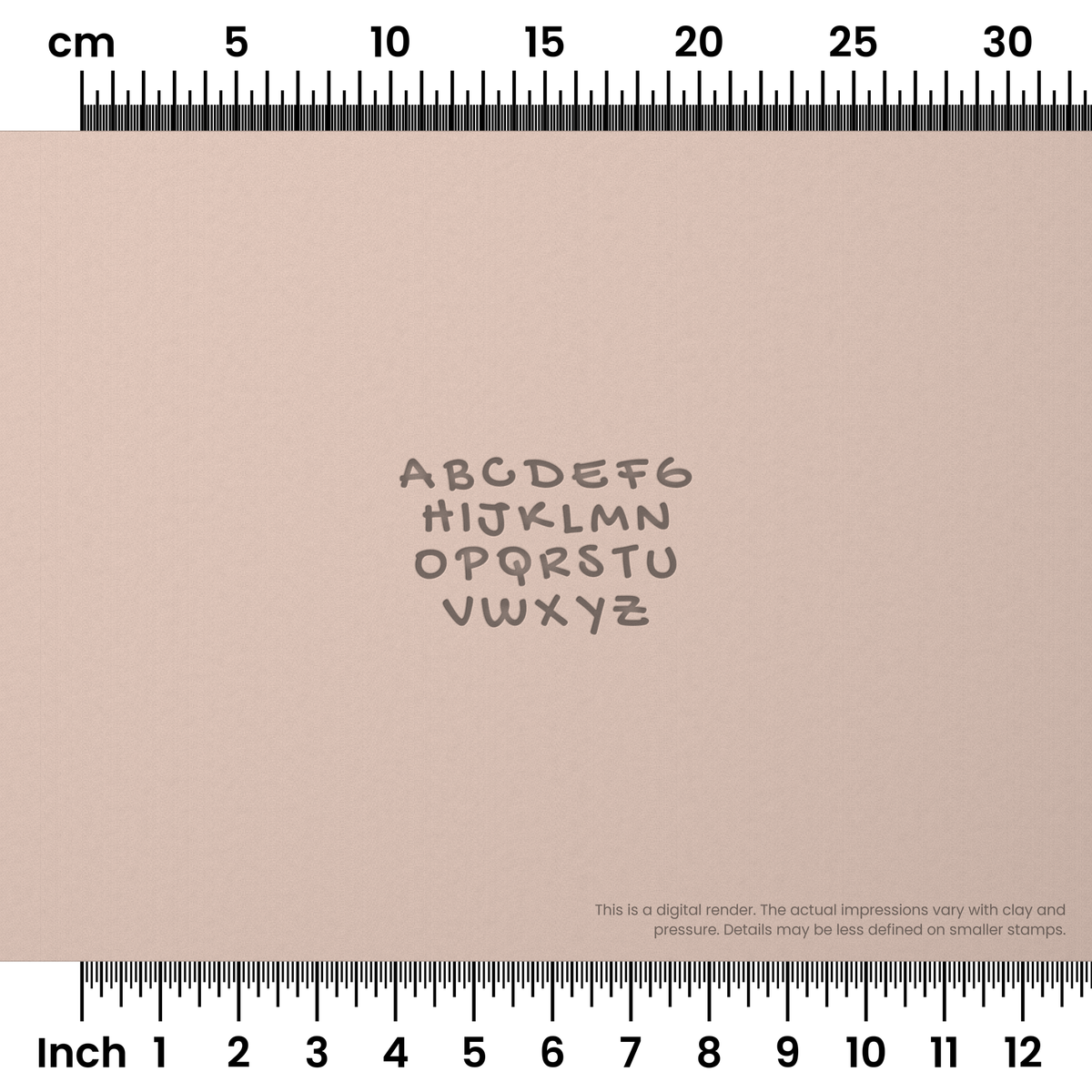 Gochi Hand | All Caps | Alphabet Stamp Sets - Ceramind® Tools