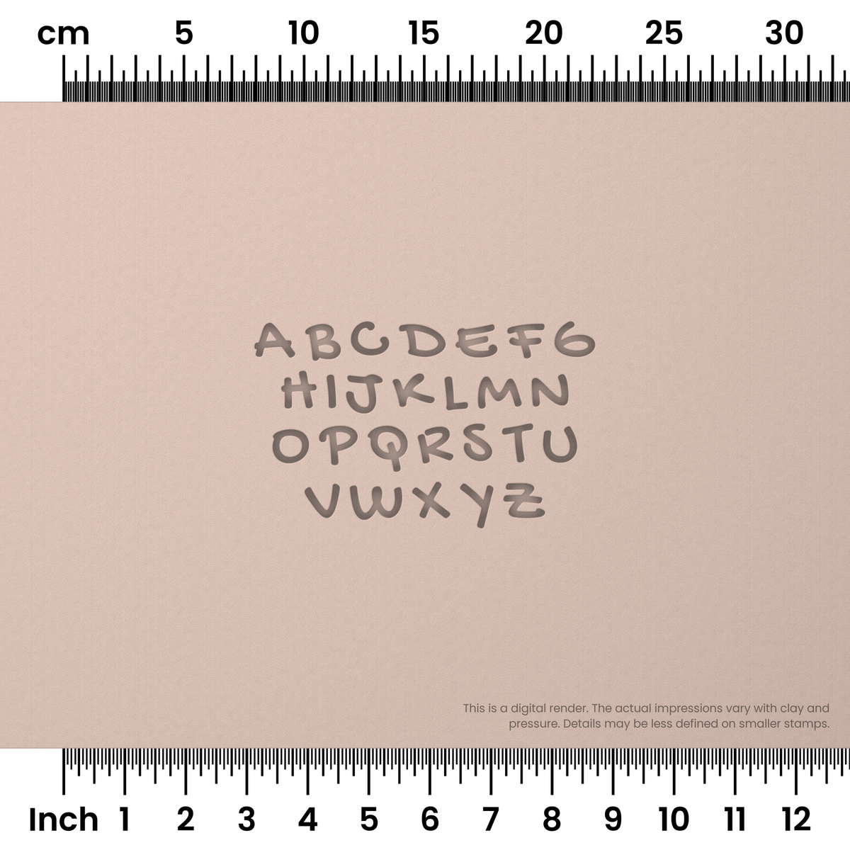 Gochi Hand | All Caps | Alphabet Stamp Sets - Ceramind® Tools
