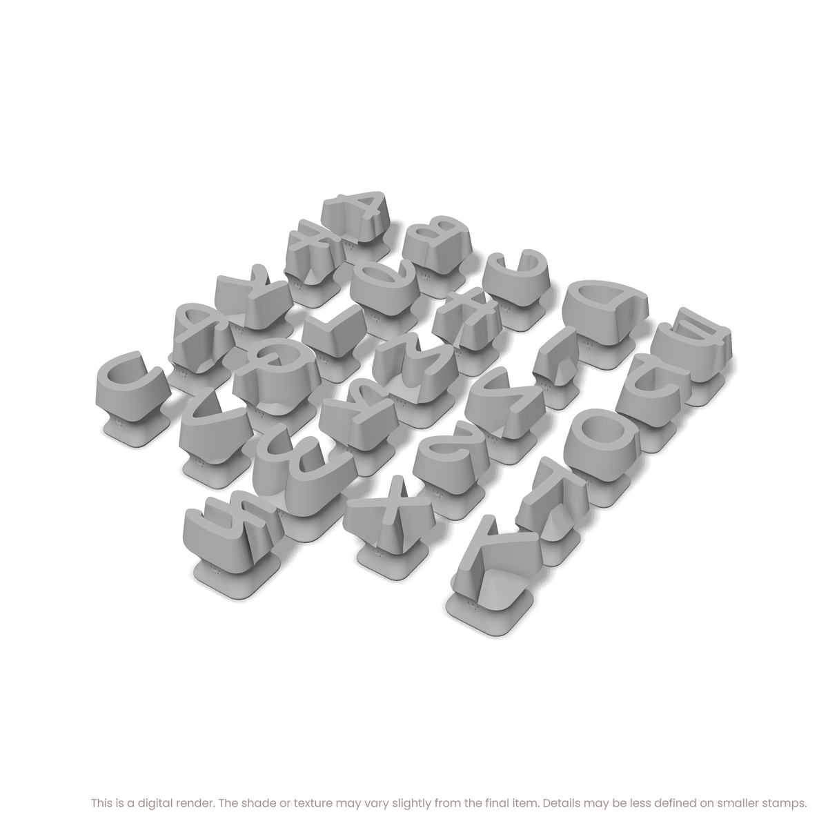 Gochi Hand | All Caps | Alphabet Stamp Sets - Ceramind® Tools