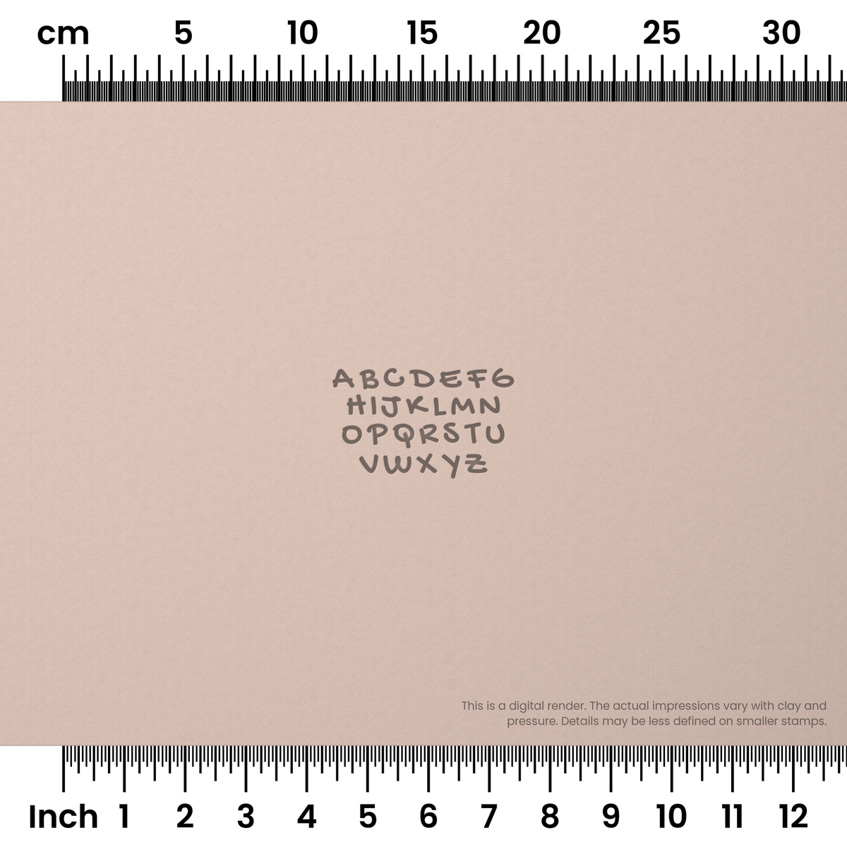 Gochi Hand | All Caps | Alphabet Stamp Sets - Ceramind® Tools