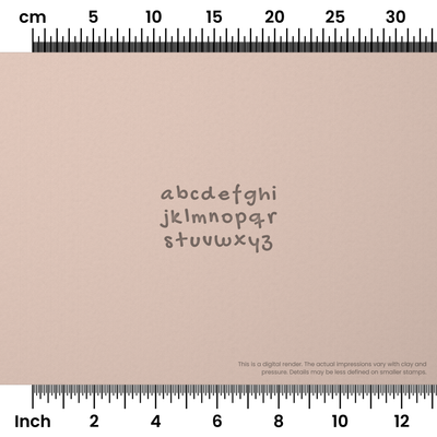 Gochi Hand | Lowercase | Alphabet Stamp Sets - Ceramind® Tools