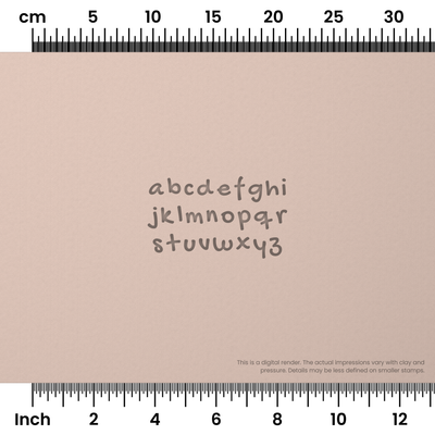 Gochi Hand | Lowercase | Alphabet Stamp Sets - Ceramind® Tools