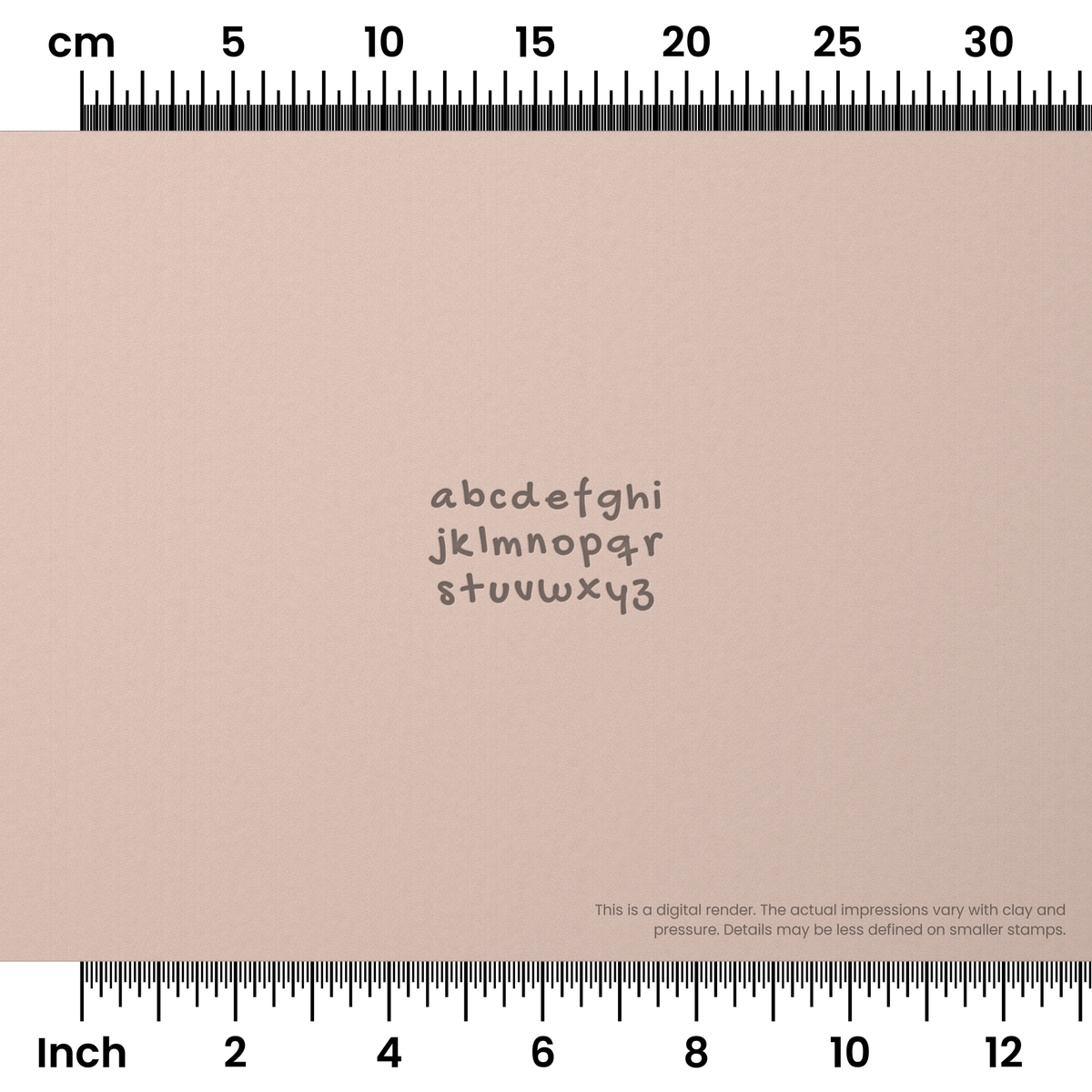Gochi Hand | Lowercase | Alphabet Stamp Sets - Ceramind® Tools