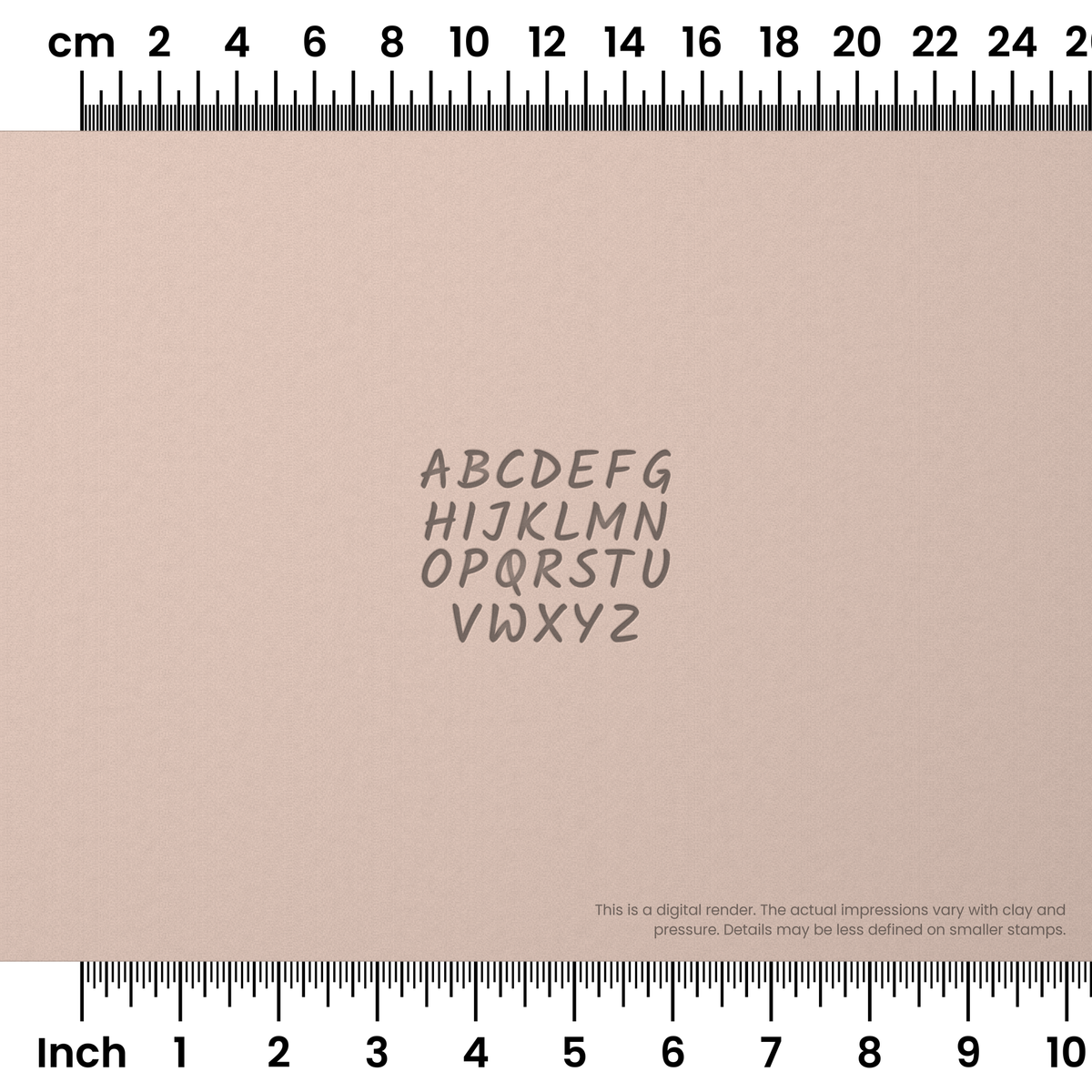 Kalam | All Caps | Alphabet Stamp Sets - Ceramind® Tools