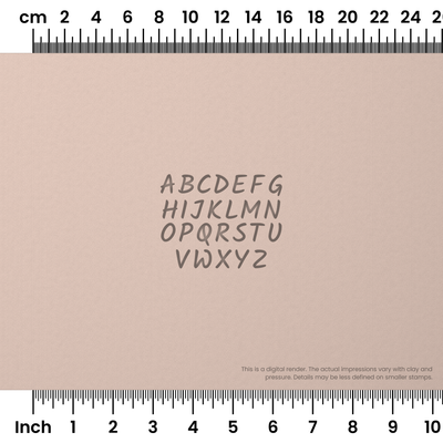 Kalam | All Caps | Alphabet Stamp Sets - Ceramind® Tools