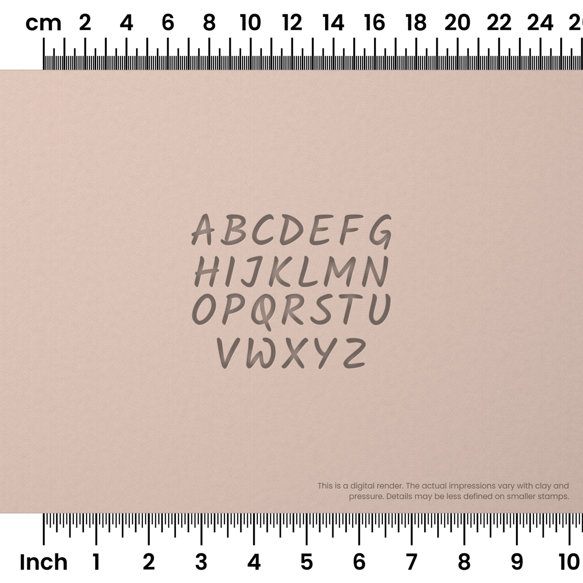Kalam | All Caps | Alphabet Stamp Sets - Ceramind® Tools