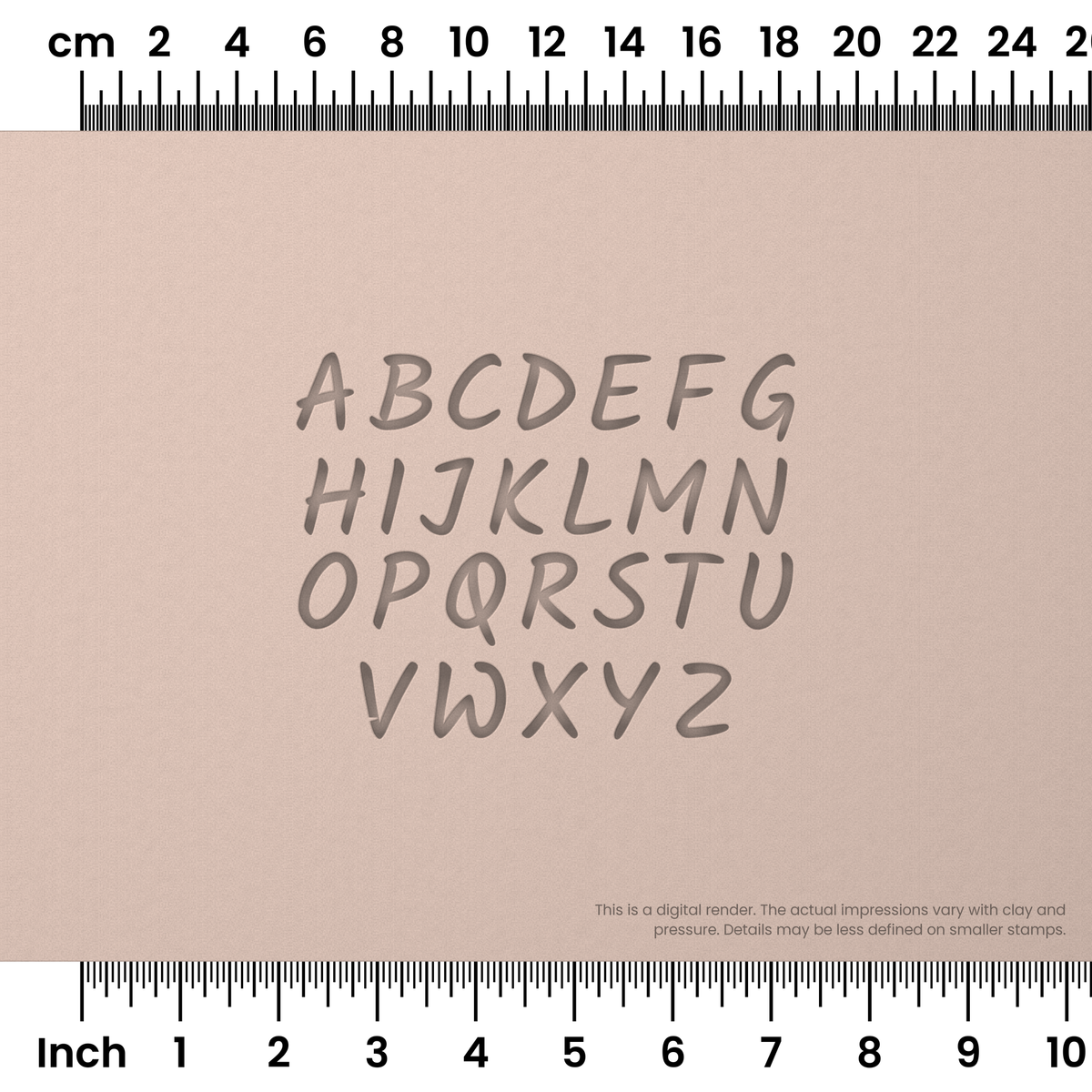 Kalam | All Caps | Alphabet Stamp Sets - Ceramind® Tools