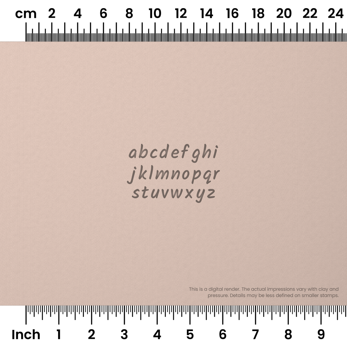 Kalam | Lowercase | Alphabet Stamp Sets - Ceramind® Tools