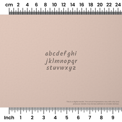 Kalam | Lowercase | Alphabet Stamp Sets - Ceramind® Tools