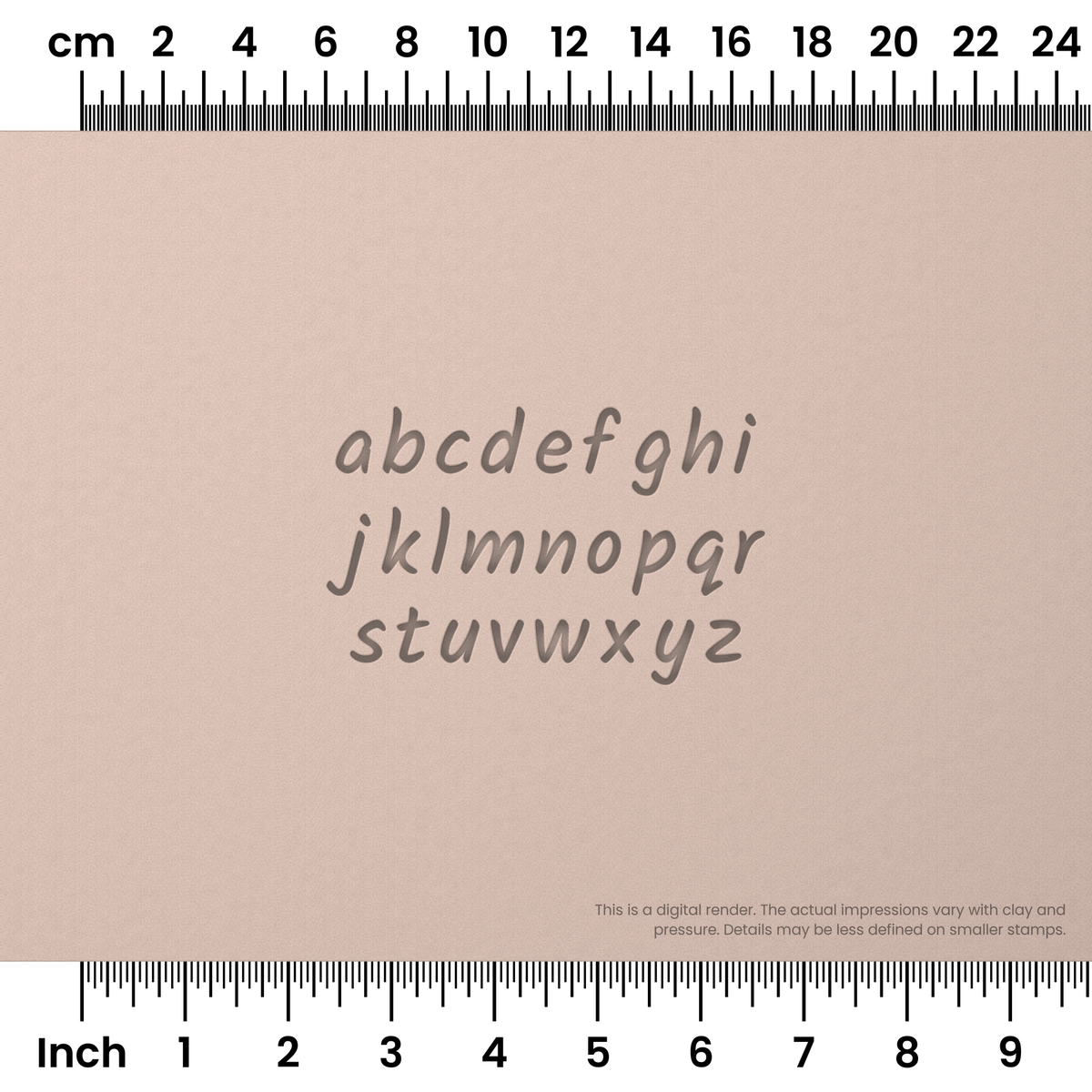 Kalam | Lowercase | Alphabet Stamp Sets - Ceramind® Tools