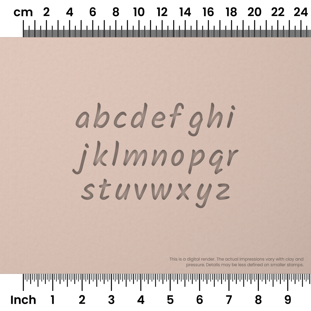 Kalam | Lowercase | Alphabet Stamp Sets - Ceramind® Tools