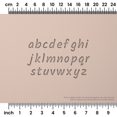 Kalam | Lowercase | Alphabet Stamp Sets - Ceramind® Tools
