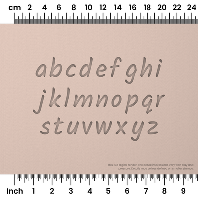 Kalam | Lowercase | Alphabet Stamp Sets - Ceramind® Tools