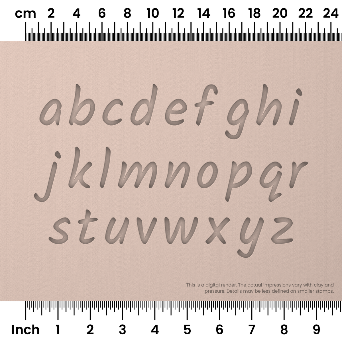 Kalam | Lowercase | Alphabet Stamp Sets - Ceramind® Tools