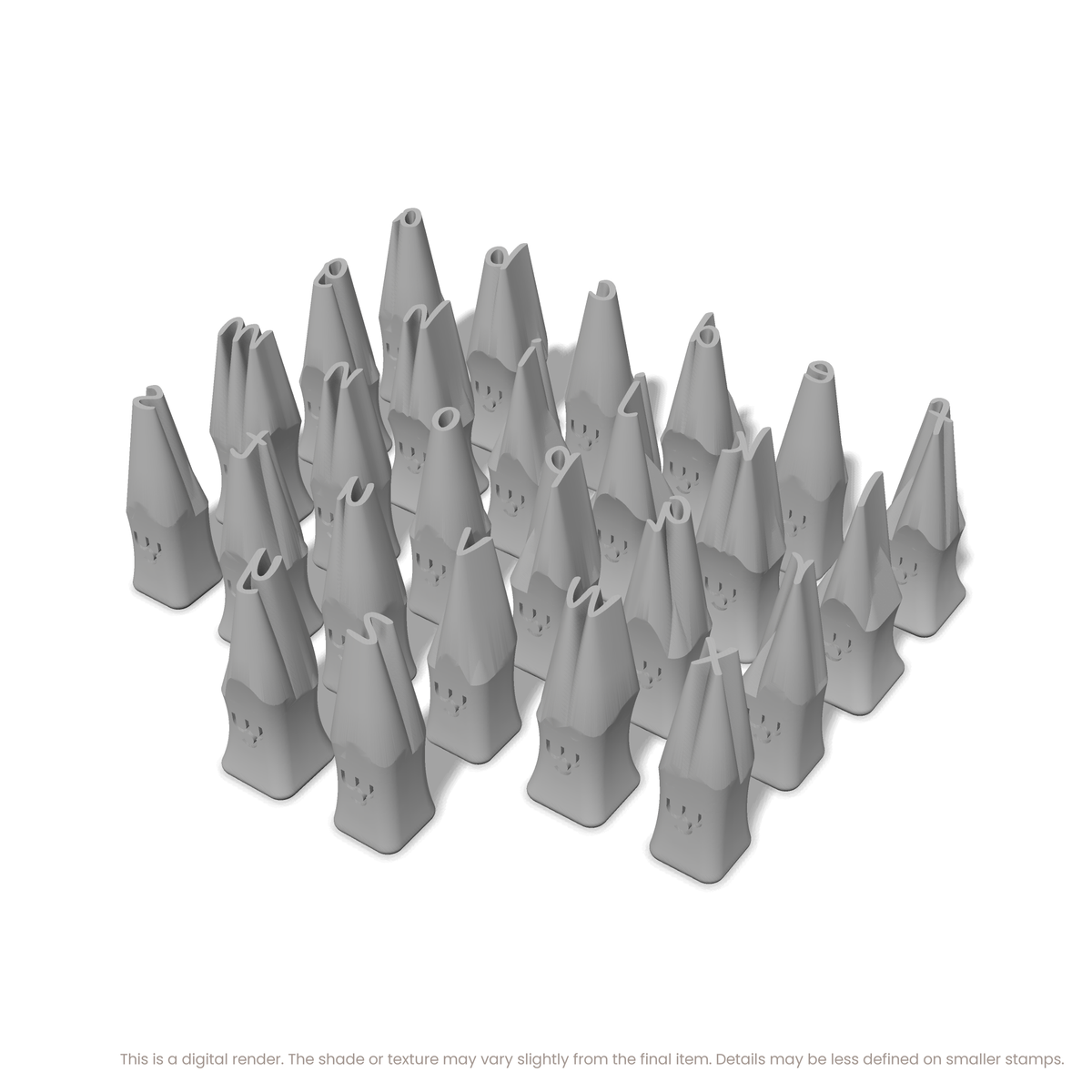 Kalam | Lowercase | Alphabet Stamp Sets - Ceramind® Tools