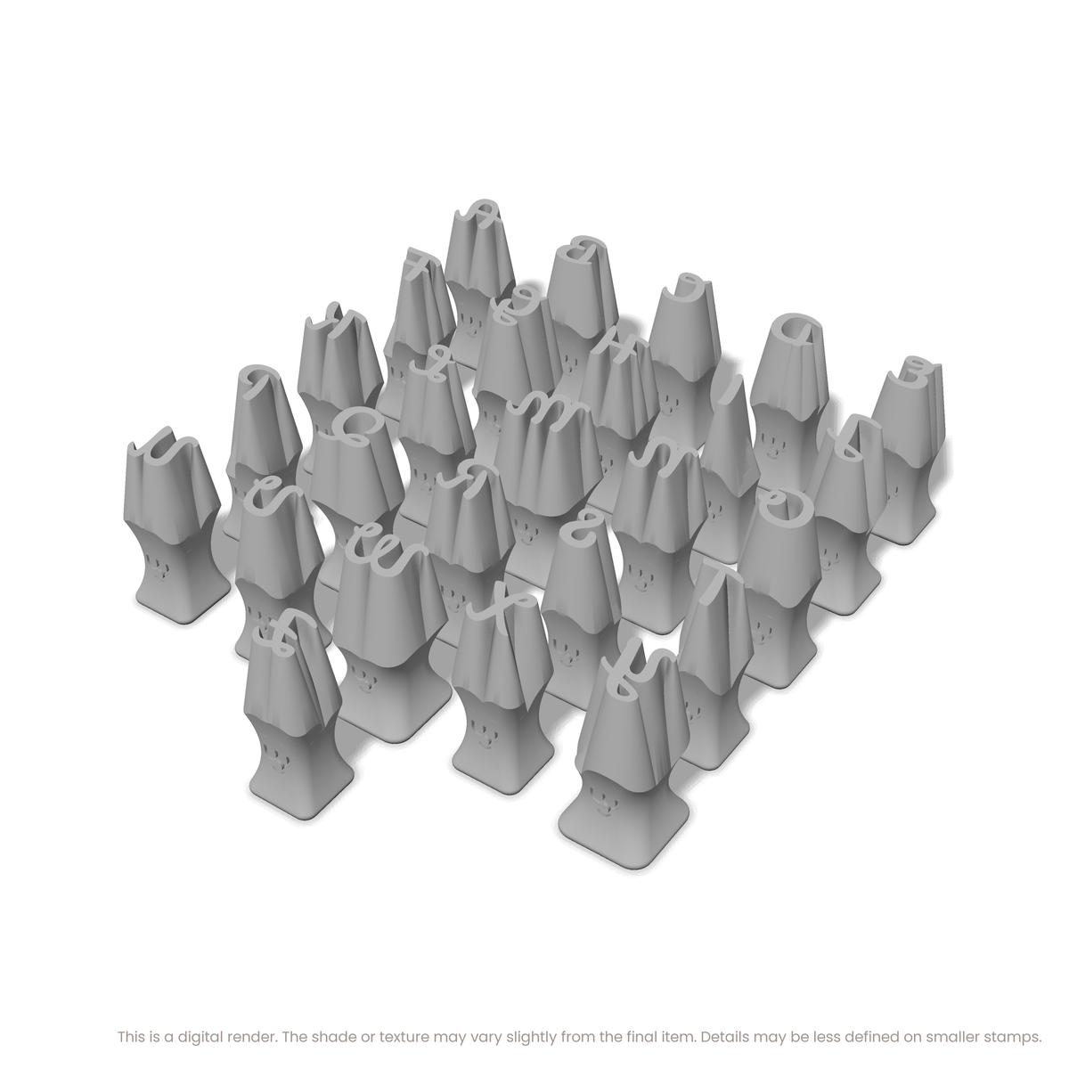 Leckerli One | All Caps | Alphabet Stamp Sets - Ceramind® Tools