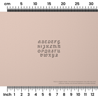 Leckerli One | All Caps | Alphabet Stamp Sets - Ceramind® Tools
