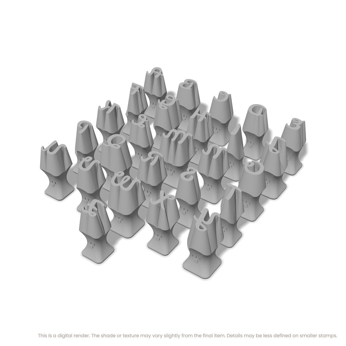 Leckerli One | All Caps | Alphabet Stamp Sets - Ceramind® Tools