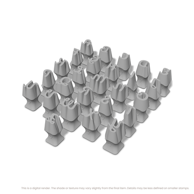 Leckerli One | All Caps | Alphabet Stamp Sets - Ceramind® Tools