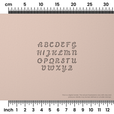 Leckerli One | All Caps | Alphabet Stamp Sets - Ceramind® Tools