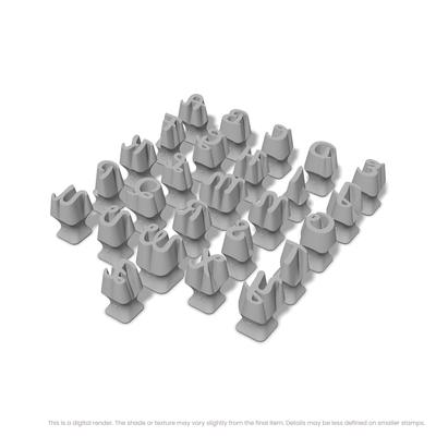 Leckerli One | All Caps | Alphabet Stamp Sets - Ceramind® Tools
