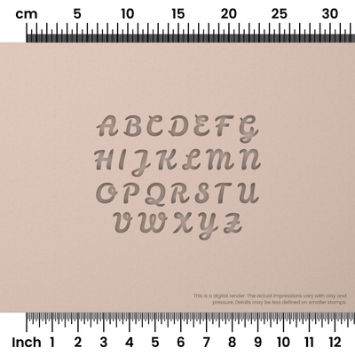 Leckerli One | All Caps | Alphabet Stamp Sets - Ceramind® Tools