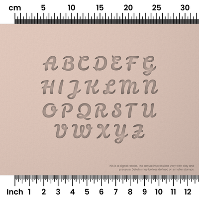 Leckerli One | All Caps | Alphabet Stamp Sets - Ceramind® Tools